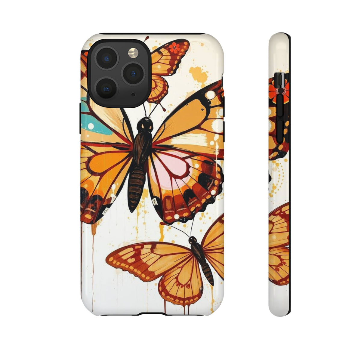 Abstract Butterflies Design Phone Case - Multicolor Phone Case - iPhone 11 Pro / Glossy