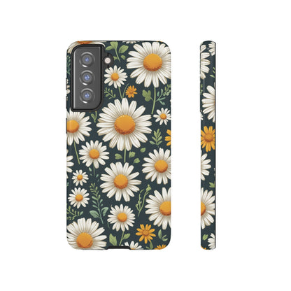 Samsung Galaxy S21 FE / Glossy Phone Case - Daisies Floral Pattern 3 Phone Case