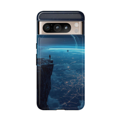 Google Pixel 8 Pro / Glossy Phone Case - Orbital Ring Horizon Sci-fi Phone Case