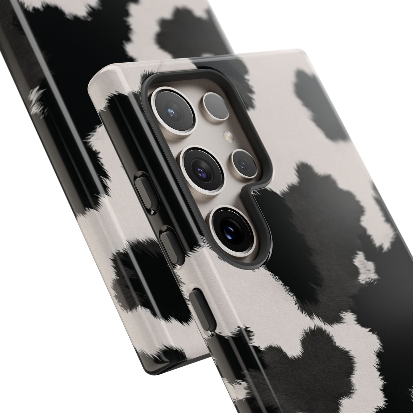 Modern Monochrome Cow Print Phone Case