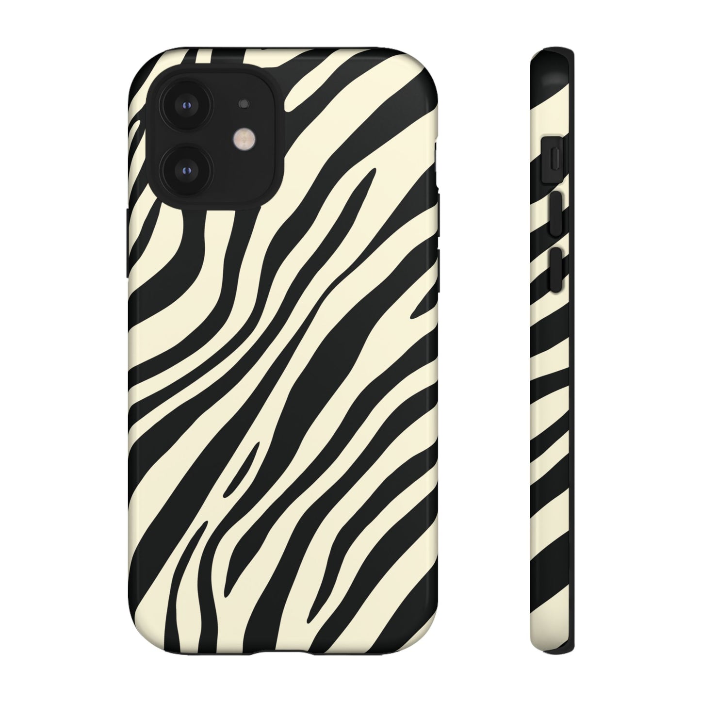 Modern Neutral Zebra Print Phone Case