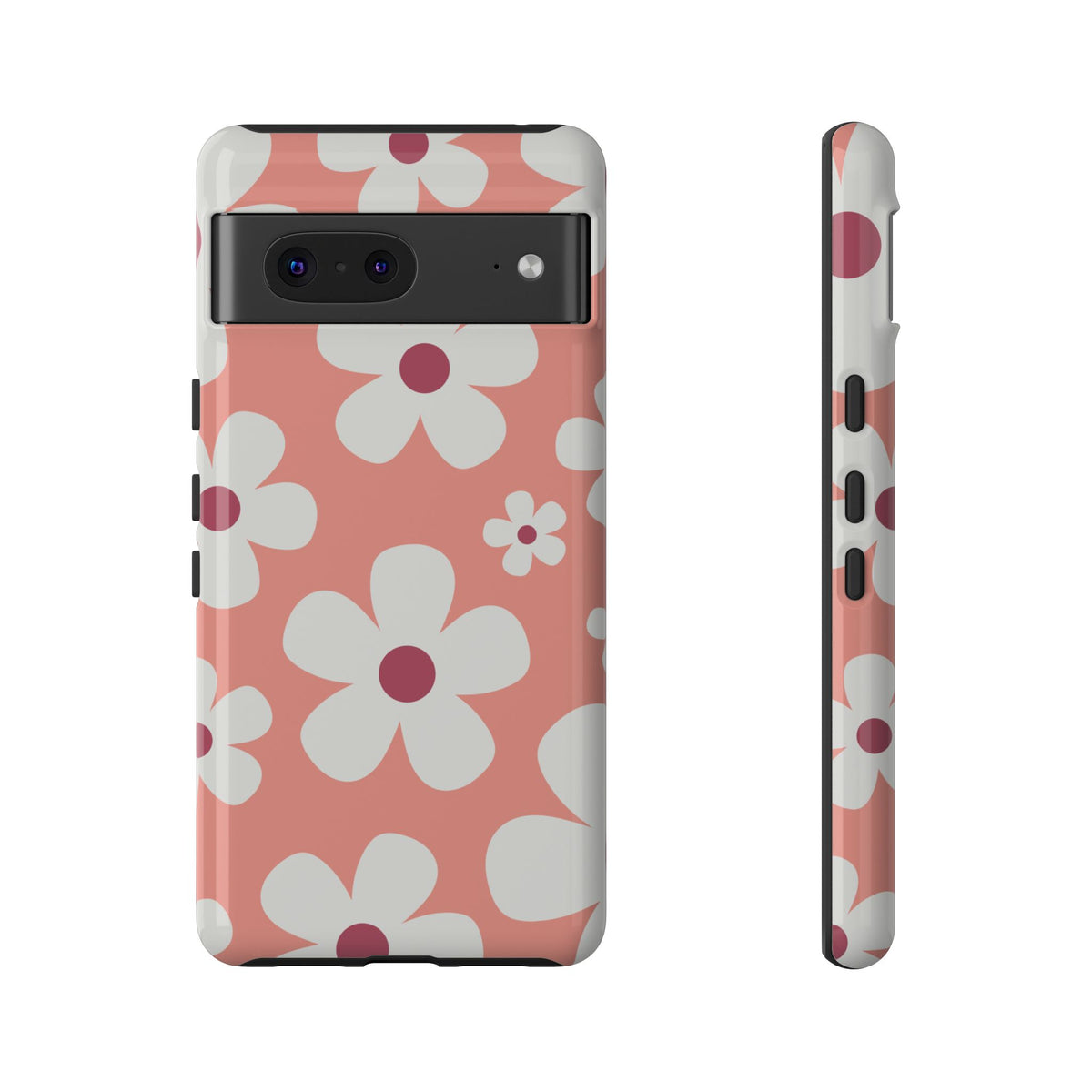 Cute Pink Daisy Pattern #2 Phone Case - Pink Phone Case - Google Pixel 7 / Glossy