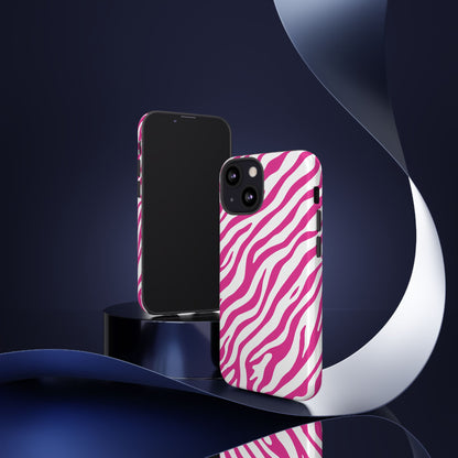 Stylish Hot Pink Zebra Print Phone Case