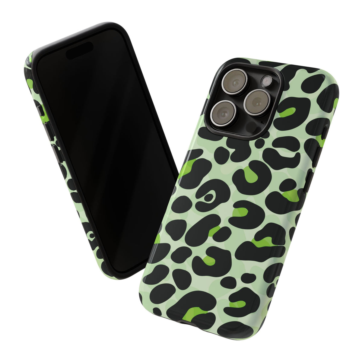 Fresh Mint Leopard Print Phone Case - Orange Phone Case