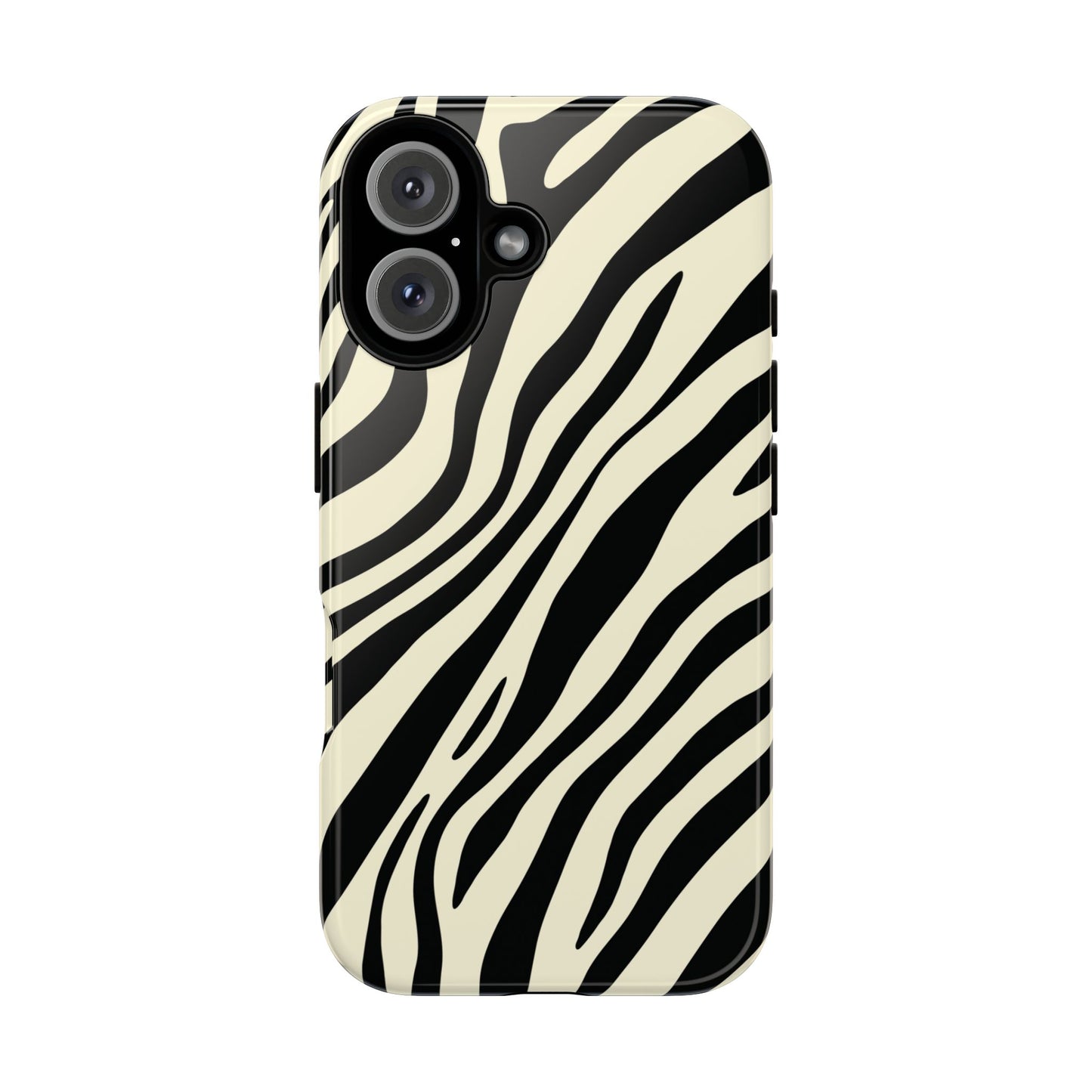Modern Neutral Zebra Print Phone Case