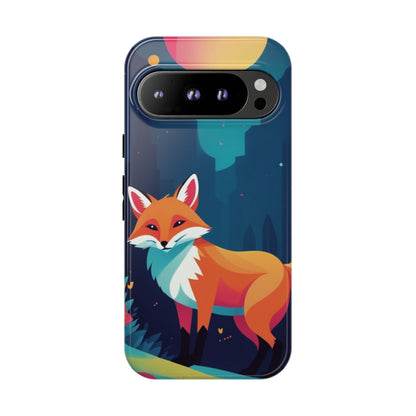Google Pixel 9 Pro / Glossy Phone Case - Stylised Fox Design Phone Case