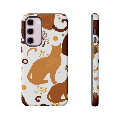 Abstract Cat Pattern Phone Case - Multicolor Phone Case - Samsung Galaxy S23 Plus / Glossy