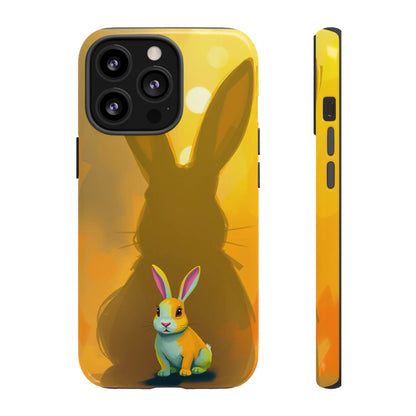 iPhone 13 Pro / Glossy Phone Case - Shadow Rabbit Design Phone Case