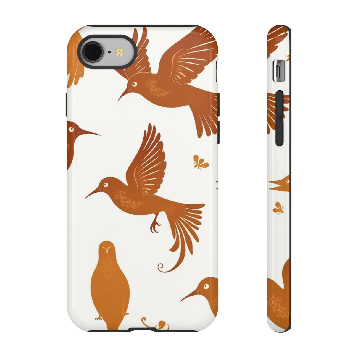 Abstract Bird Pattern Phone Case - Multicolor Phone Case - iPhone 8 / Glossy