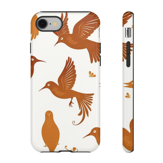 Abstract Bird Pattern Phone Case - Multicolor Phone Case - iPhone 8 / Glossy