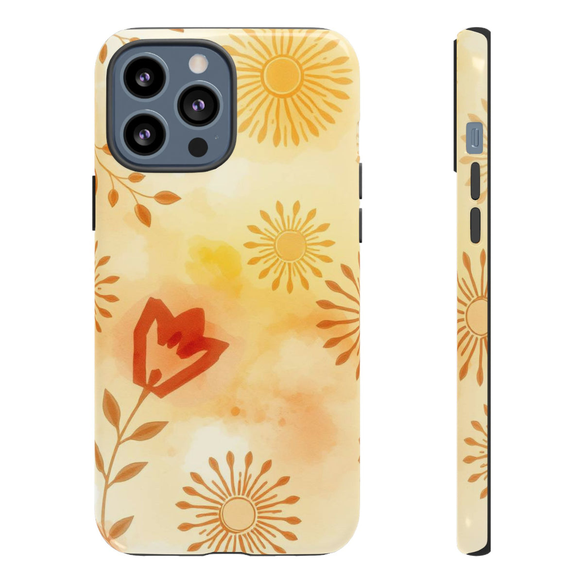Boho Chic Watercolour Pattern Phone Case - Multicolor Phone Case - iPhone 13 Pro Max / Glossy