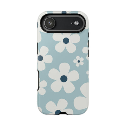 Cute Light Blue Daisy Pattern Phone Case - Blue Phone Case - iPhone 17 Air / Glossy