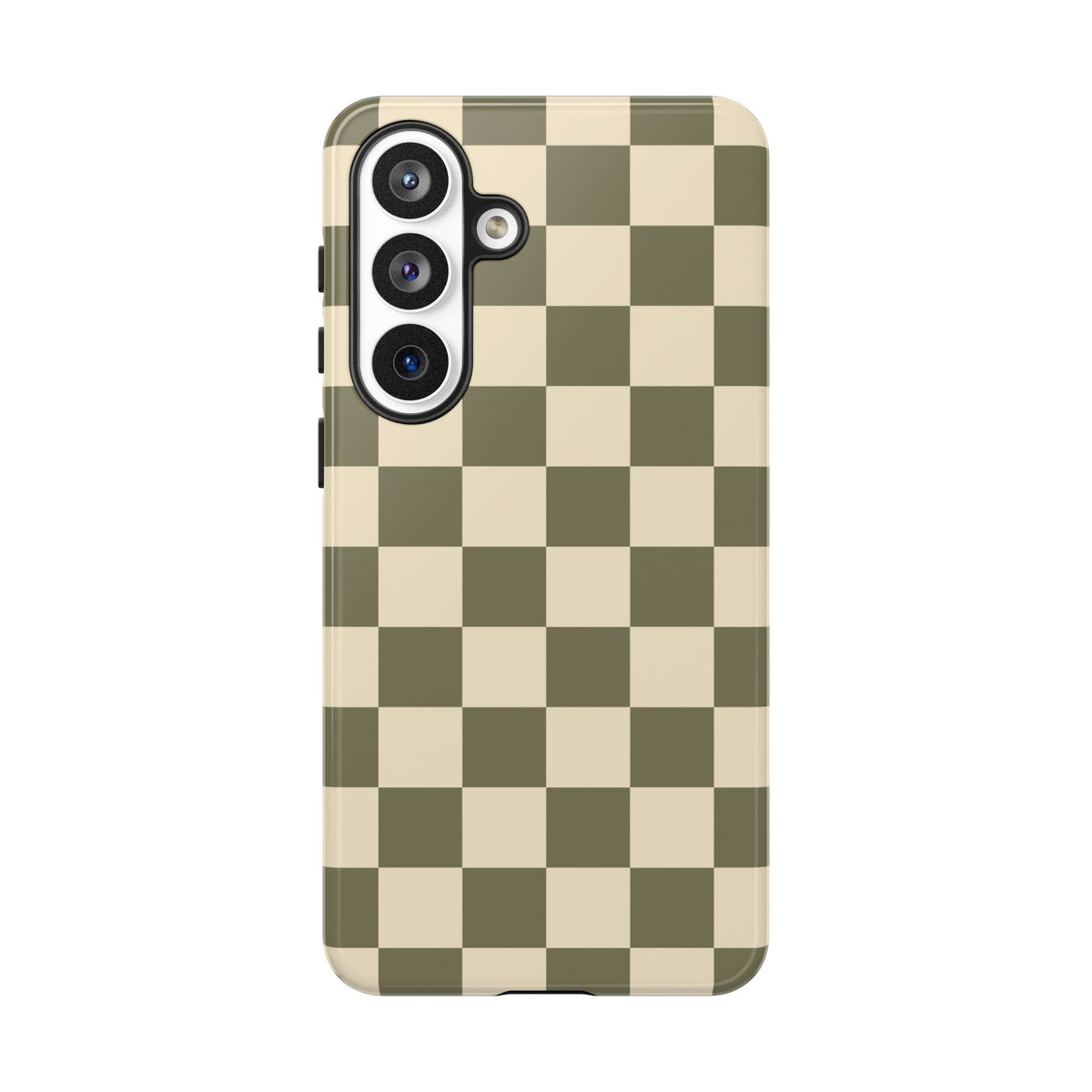 Green Checked Pattern Phone Case - Green Phone Case - Samsung Galaxy S26 Plus / Glossy