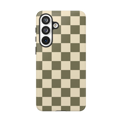 Green Checked Pattern Phone Case - Green Phone Case - Samsung Galaxy S26 Plus / Glossy