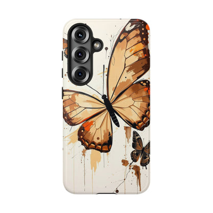 Samsung Galaxy S25 / Glossy Phone Case - Acrylic Style Butterflies Design Phone Case