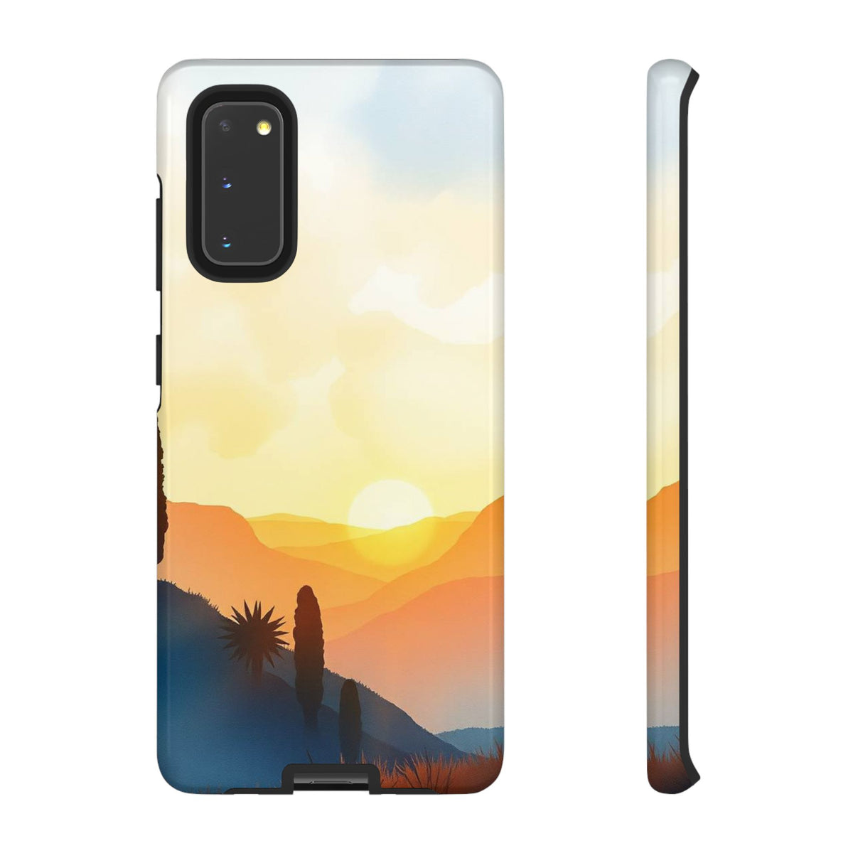 Watercolour Sunset Design Phone Case - Multicolor Phone Case - Samsung Galaxy S20 / Glossy