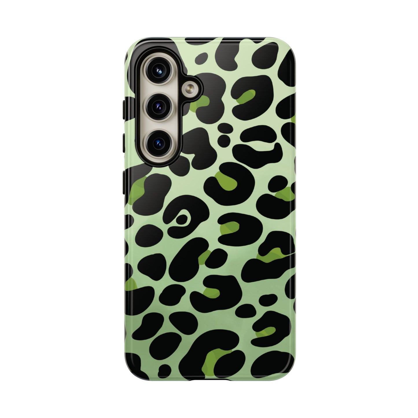 Chic Sage Leopard Print Phone Case