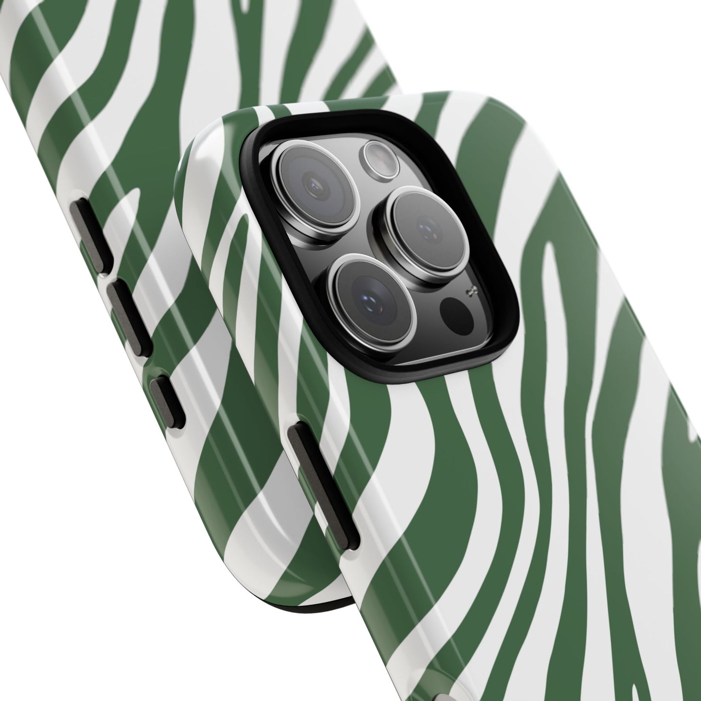 Modern Sage Zebra Print Phone Case