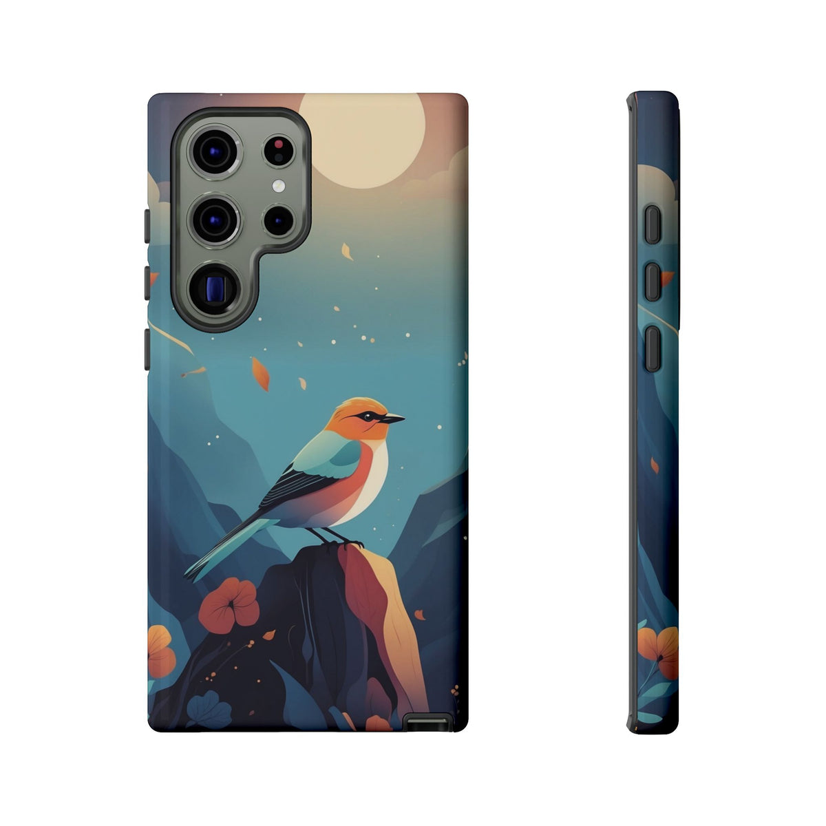 Stylised Bird Design Phone Case - Multicolor Phone Case - Samsung Galaxy S23 Ultra / Glossy