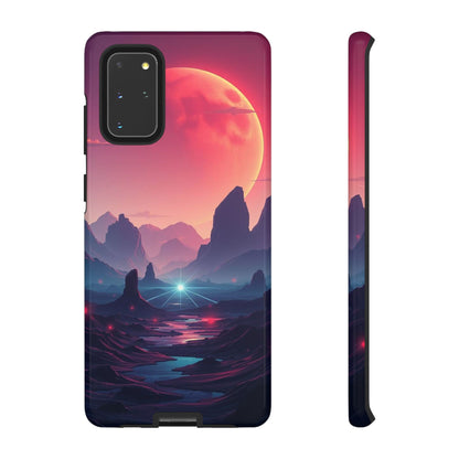 Samsung Galaxy S20+ / Glossy Phone Case - Alien Moon Landscape Design Phone Case