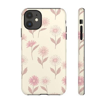 Pretty Blush Daisy Pattern Phone Case