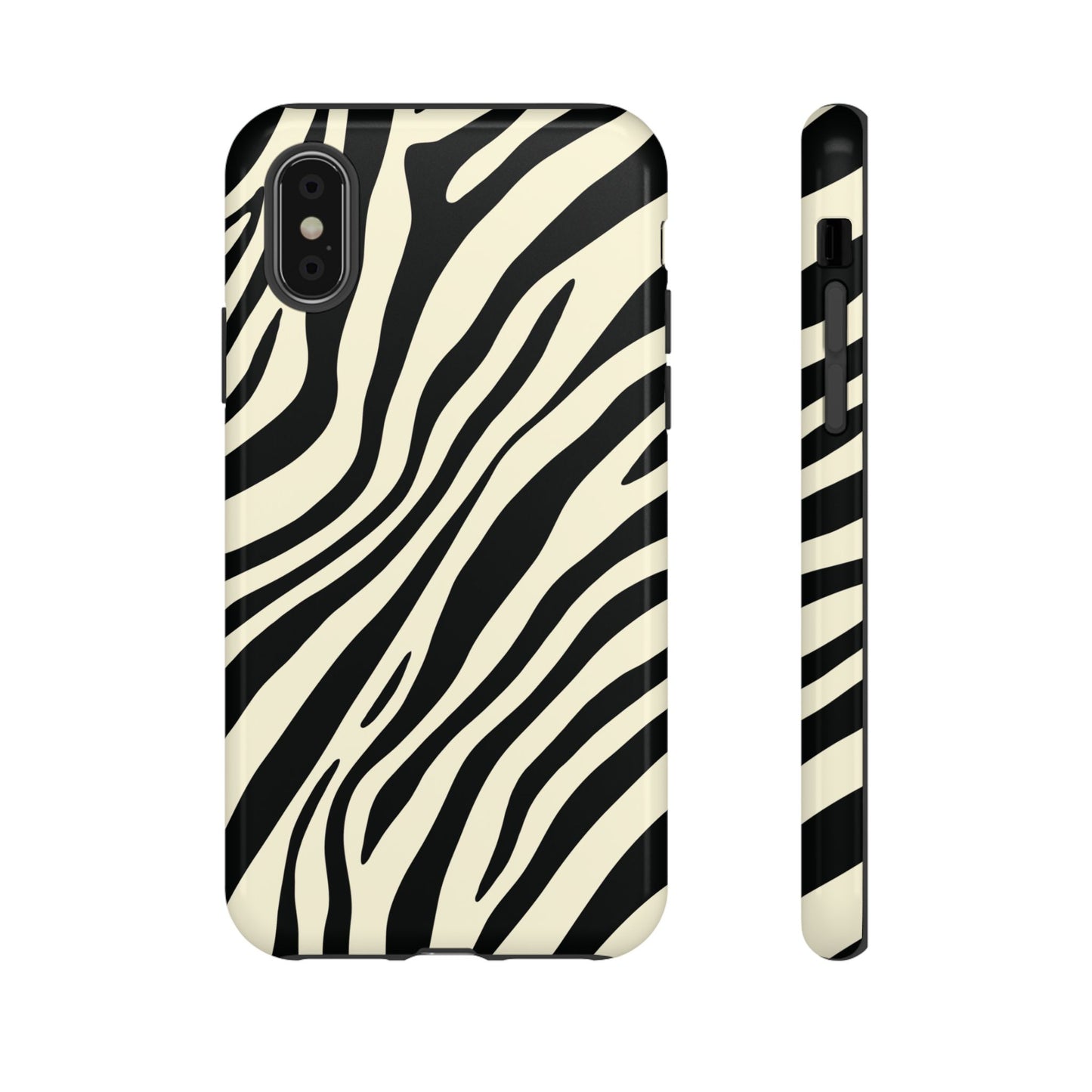 Modern Neutral Zebra Print Phone Case