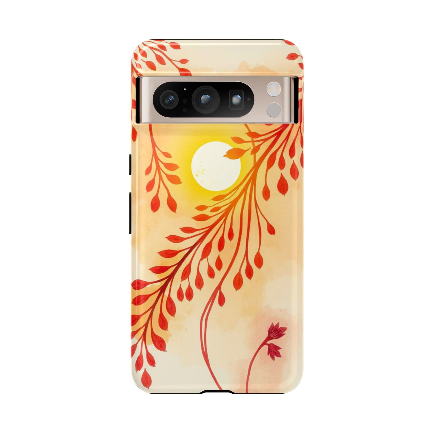 Google Pixel 8 Pro / Glossy Phone Case - Boho Chic Watercolour Sunset Design Phone Case