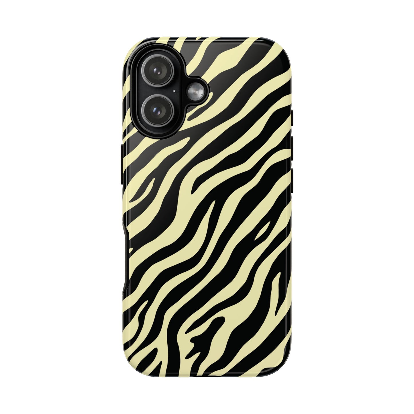 Stylish Neutral Zebra Print Phone Case