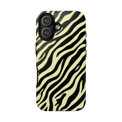 Stylish Neutral Zebra Print Phone Case