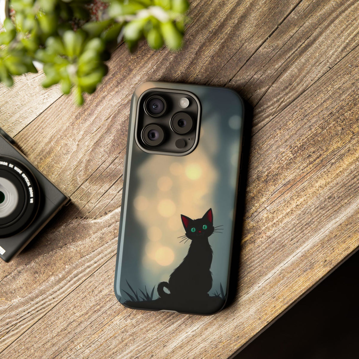 Gothic Cat Design Phone Case - Multicolor Phone Case