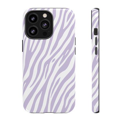 Lavender Tiger Print Phone Case