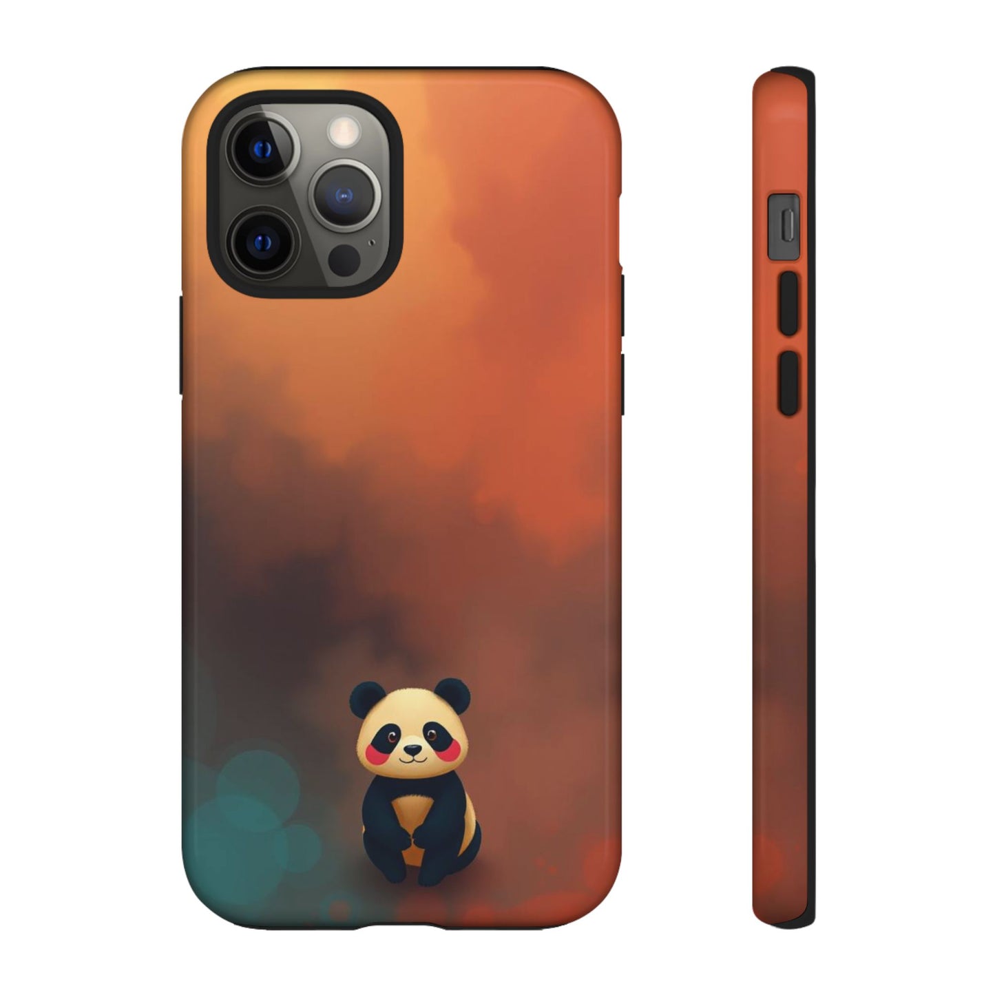 iPhone 12 Pro / Glossy Phone Case - Cute Colourful Panda Design Phone Case