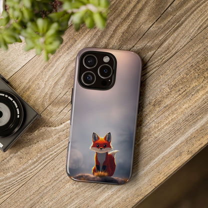 Cute Gothic Fox Design Phone Case
