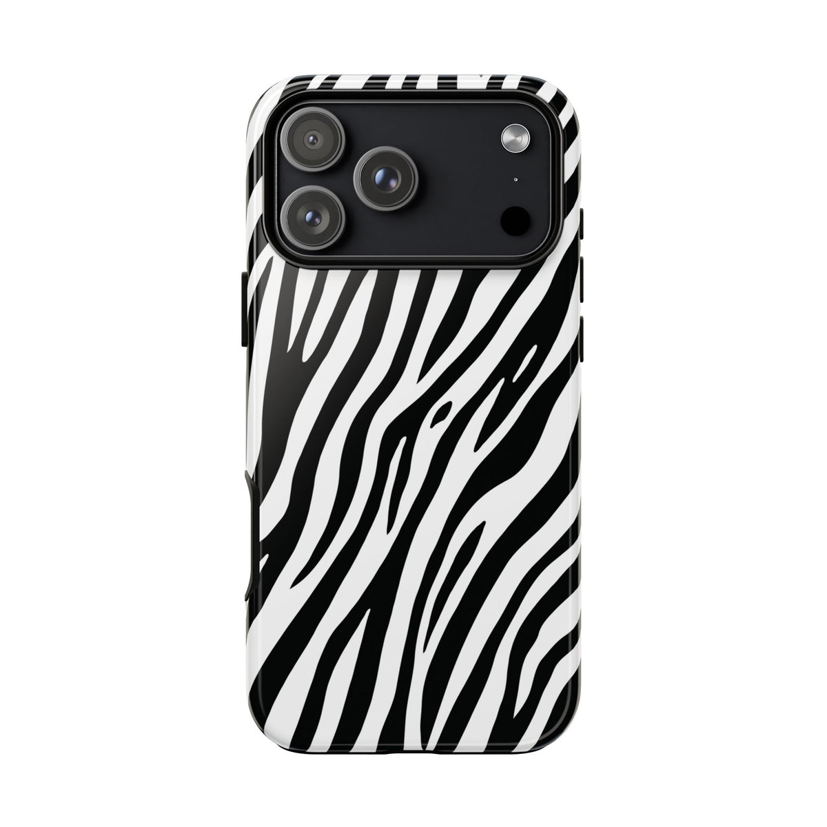 Monochrome Tiger Print Phone Case - Black Phone Case - iPhone 18 Pro Max / Glossy
