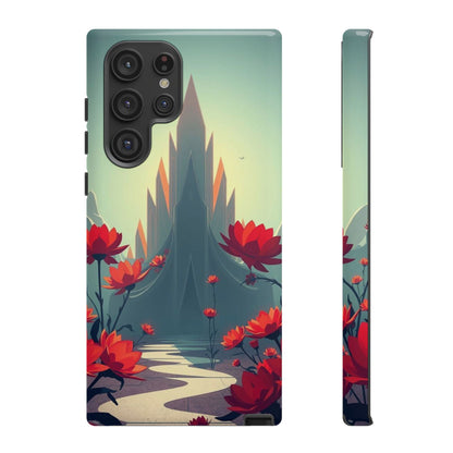 Samsung Galaxy S22 Ultra / Glossy Phone Case - Gothic Alien Garden Design Phone Case