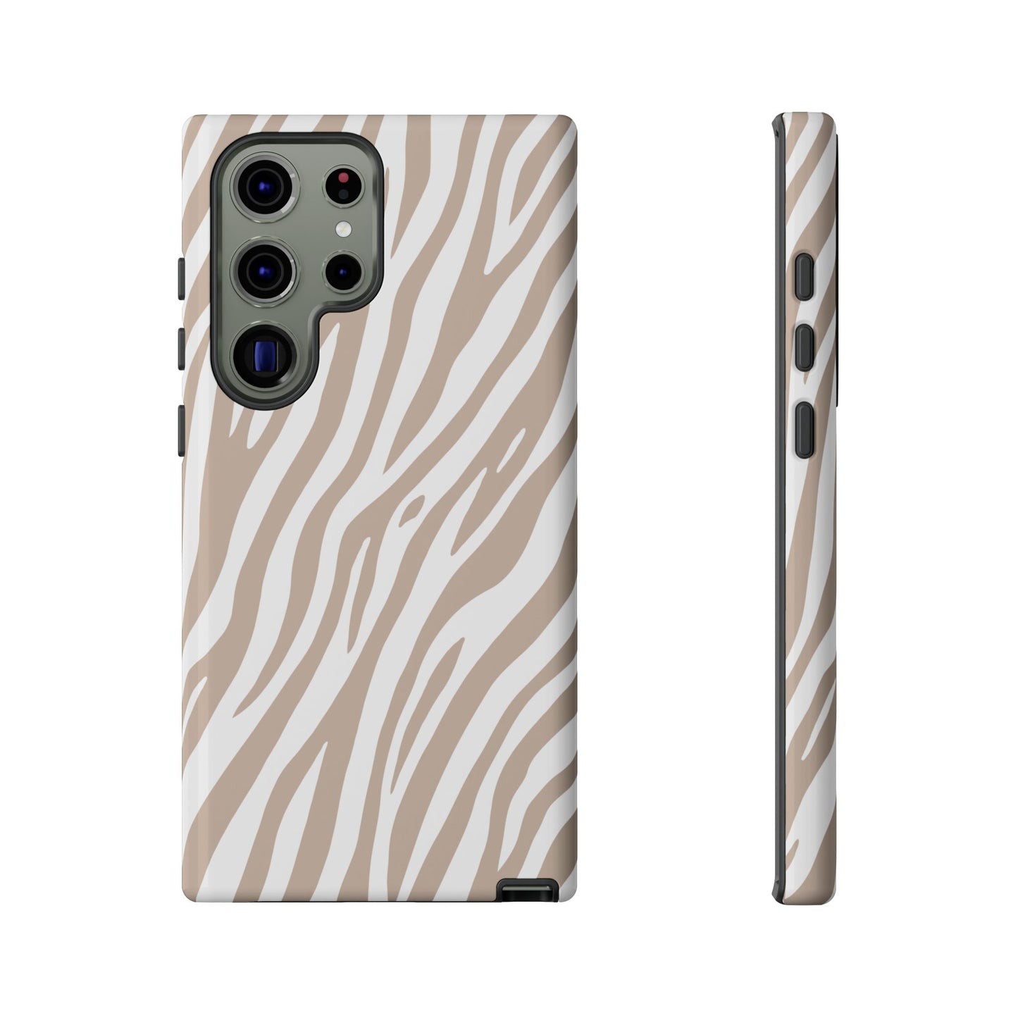 Oatmeal Tiger Print Phone Case