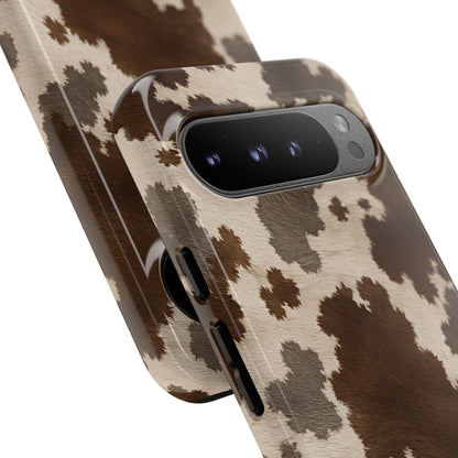 Stylish Mocha Cow Print Phone Case