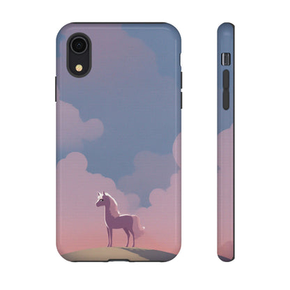 iPhone XR / Glossy Phone Case - Pony & Cloud Design Phone Case