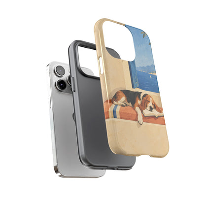 Basset Hound Unfinished Chapter Phone Case - Multicolor Phone Case
