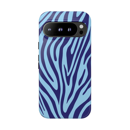 Boutique Sky Blue Tiger Print Phone Case