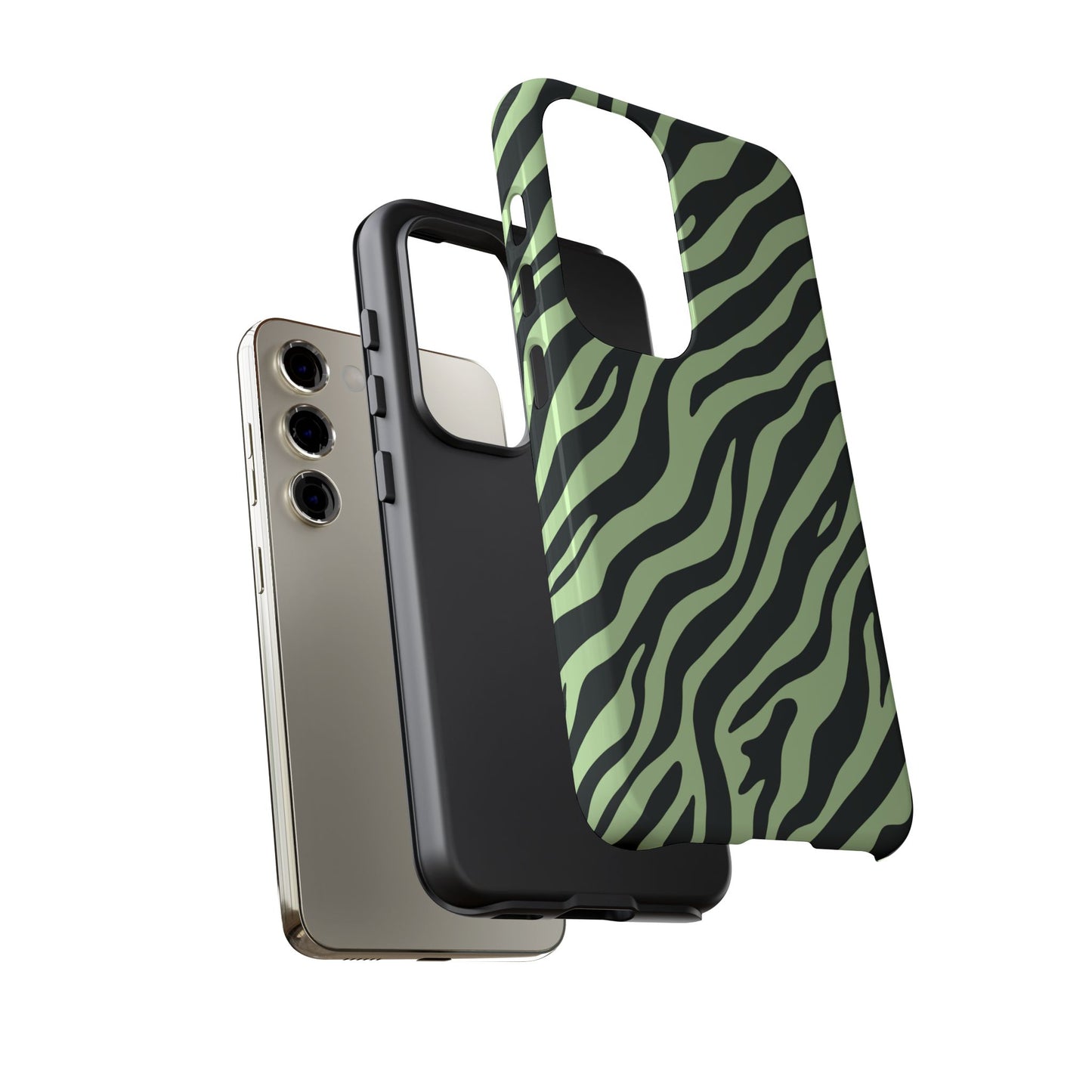 Stylish Mint Zebra Print Phone Case