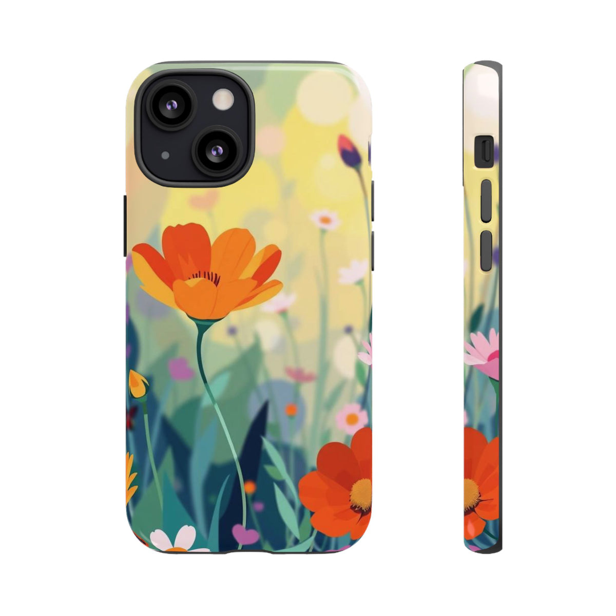 Pop Art Style Wildflower Design Phone Case - Multicolor Phone Case - iPhone 13 Mini / Glossy