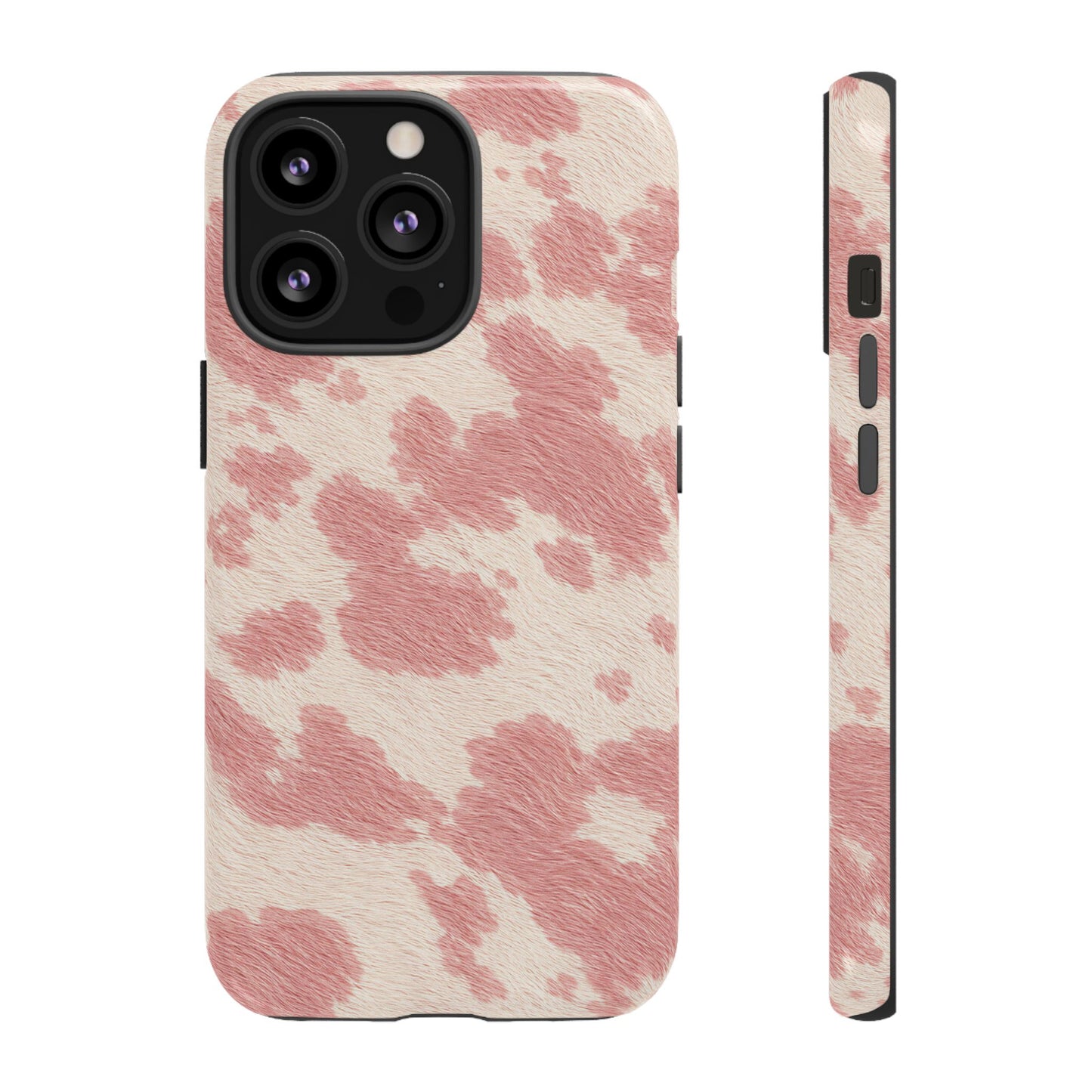 Pretty Blush Cow Print Phone Case