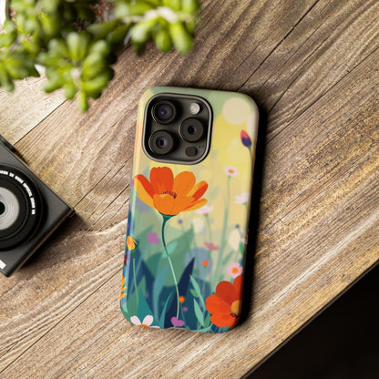 Pop Art Style Wildflower Design Phone Case - Multicolor Phone Case