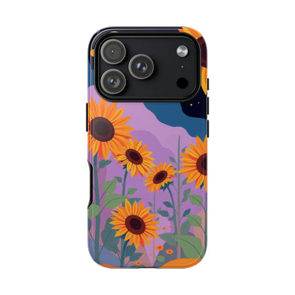 iPhone 17 Pro / Glossy Phone Case - Surreal Sunflower Design Phone Case