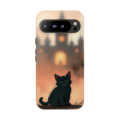 Cute Gothic Cat Design Phone Case - Multicolor Phone Case - Google Pixel 9 Pro XL / Glossy