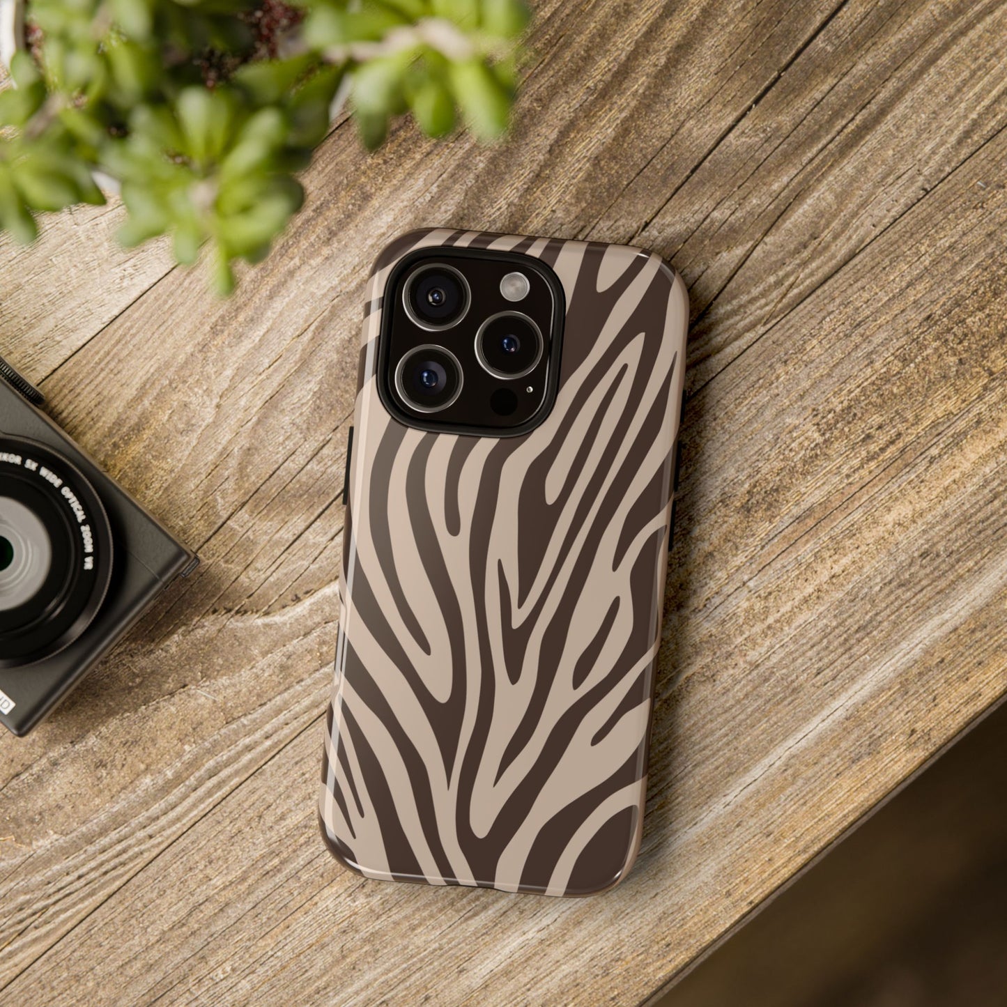 Boutique Mocha Tiger Print Phone Case