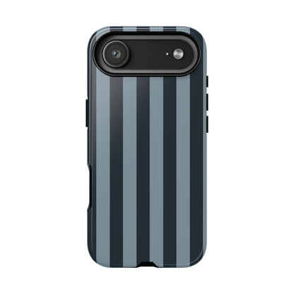 Dark Blue Stripe Pattern Phone Case - Blue Phone Case - iPhone 17 Air / Glossy