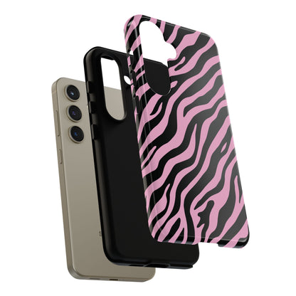 Stylish Blush Zebra Print Phone Case