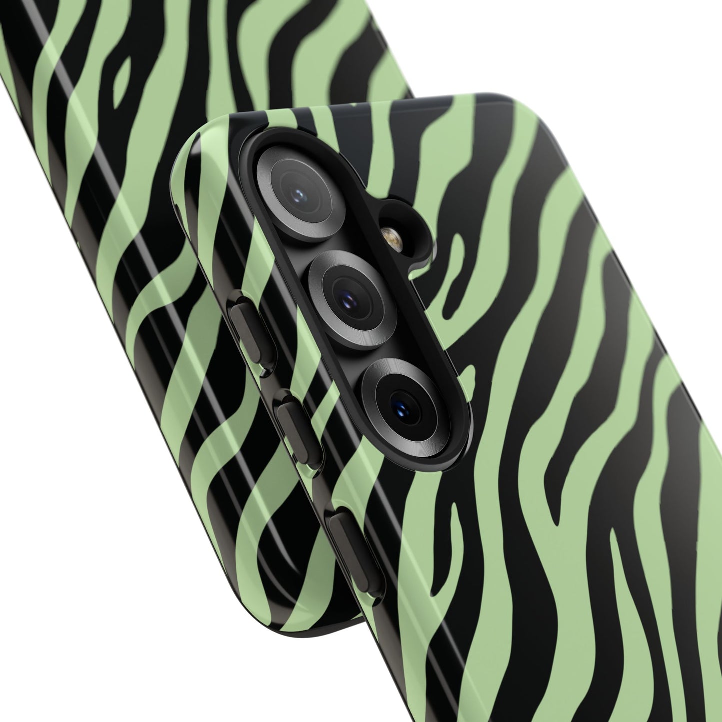 Stylish Mint Zebra Print Phone Case